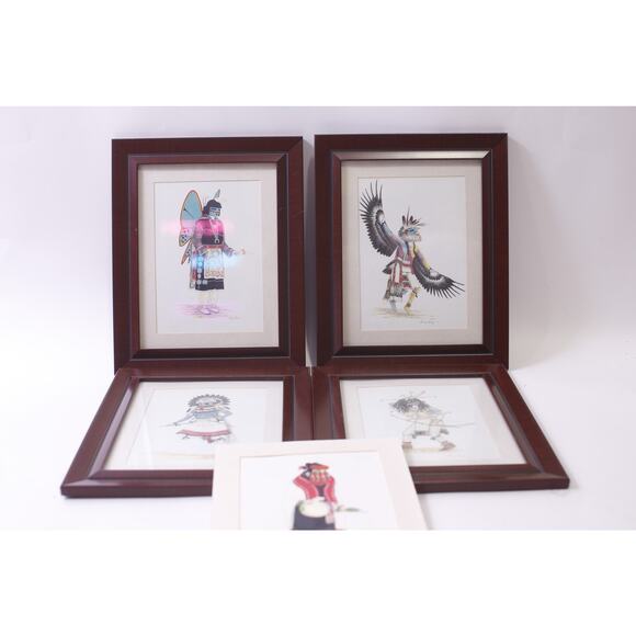 Danny Lanza, 2002, Native American, Print, Lot, Wall Hanging, ~ 251016-WH 1378 - Picture 1 of 8